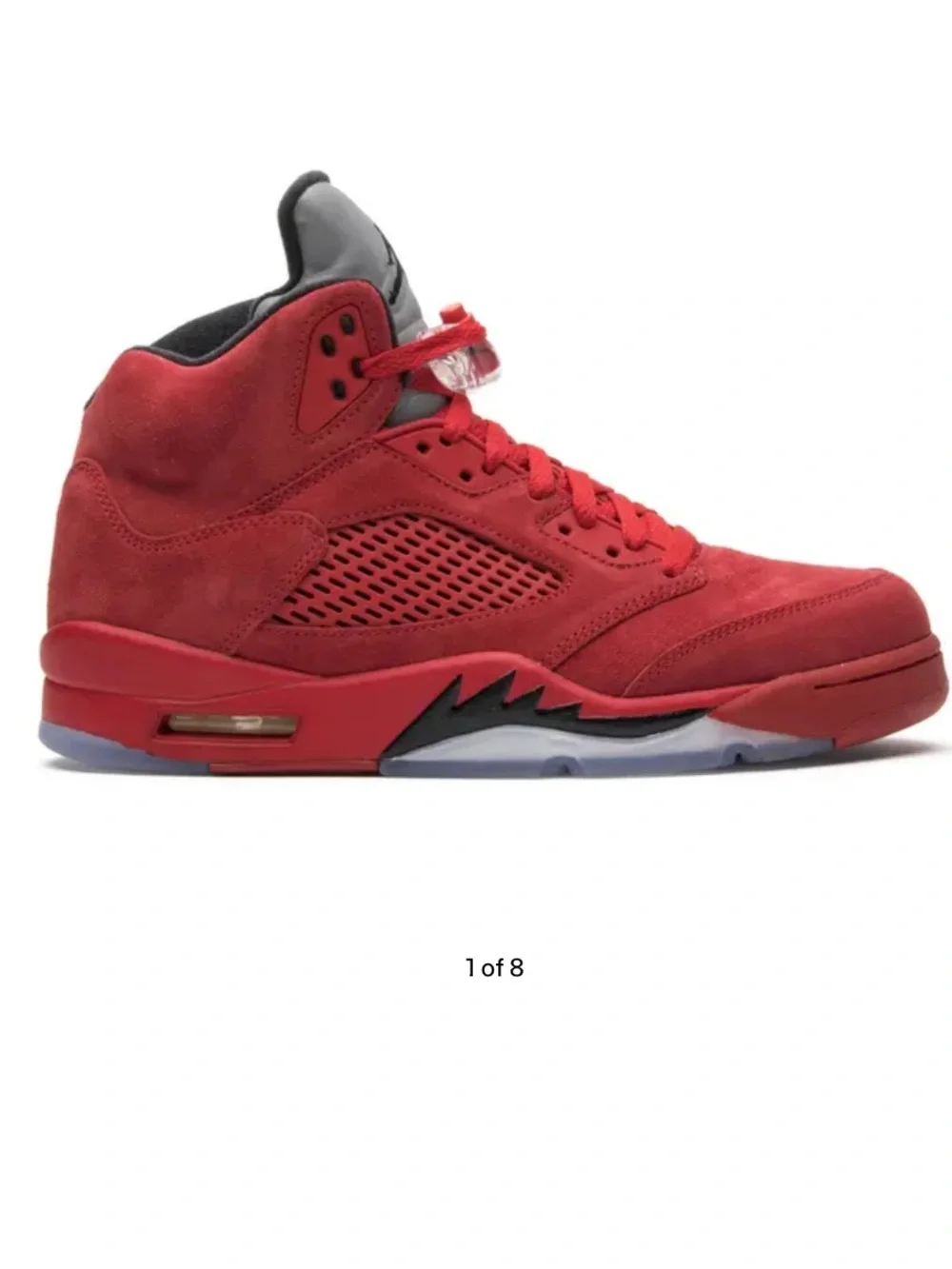 Jordan Retro 5 Full Red Suede Men’s Athletic Shoes